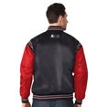 thumbnail image 2 of Men's Starter Black New Jersey Devils 2024 NHL Global Series Full-Snap Varsity Jacket, 2 of 2
