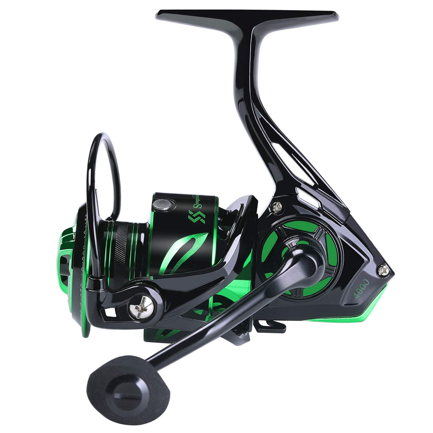 Fishing Reels Light Weight Saltwater Spinning Reel - 39.5 Lb Carbon Fiber Drag 12+1 Bb Ultra Smooth All Aluminum Inshore