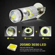 2X H1 LED Nebel Scheinwerfer Kit 100W DC 12V Fern-/Abblendlicht Birnen Halogen