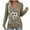 Khaki, variant on Busydd Womens T Shirts Fashion Heart Print Long Sleeve Going Out Tops for Women Casual Versatile Loose V Neck Womens Tops S