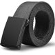 thumbnail image 1 of Cinturones para hombres, Cinturones de trabajo para hombres, Hombres Cinturón de golf de nailon de tela de lona ajustable que se adapta a cualquier lugar, negro, 1 of 5