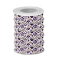 thumbnail image 2 of 5 Rolls Christmas Ribbon 1.5 inch Wide Decorative Ribbon for Gift Wrapping and Holiday Decorations Purple and Gold Floral, 2 of 7