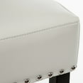 thumbnail image 7 of 30-inch Backless ivory Faux Leather Counter Stool (Set of 2), 7 of 7