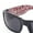 Red Bandana, variant on Locs Gangster All Black Classic Rectangular Cholo Sunglasses