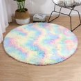 thumbnail image 1 of Round Rugs Soft Comfortable Fluffy Shaggy High Pile Rug For Living Room Bedroom, 1 of 5