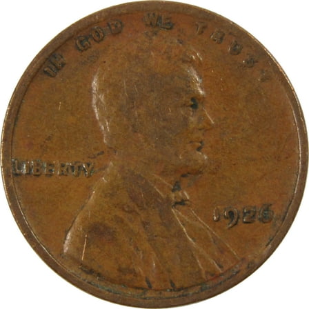 1926 Lincoln Wheat Cent G Good Penny 1c Coin
