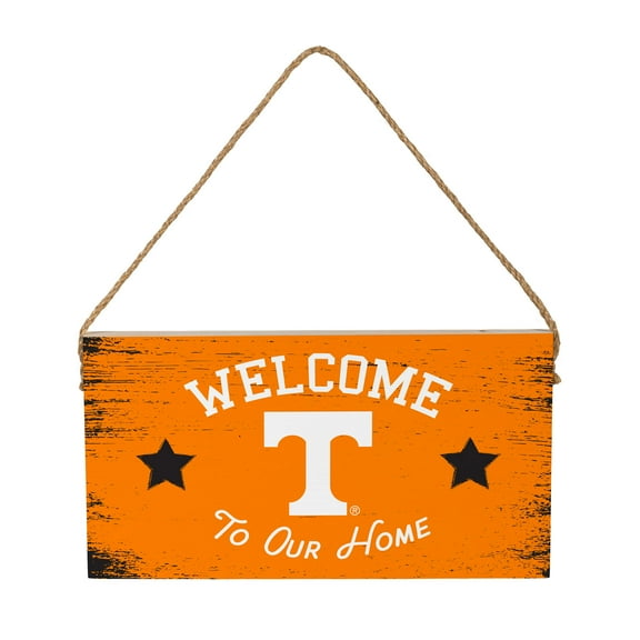 Tennessee Volunteers 6" x 11" Welcome Home Wood Wall Sign with Rope Hanger