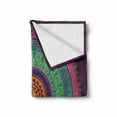 thumbnail image 2 of Mandala Soft Flannel Fleece Throw Blanket, Middle Illustration with Curls and Petals Oriental Colorful Pattern, Cozy Plush for Indoor and Outdoor Use, 70" x 90", Multicolor, by Ambesonne, 2 of 6