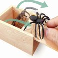 thumbnail image 1 of Spider Prank Box - Funny Wooden Box Prank Toy, Hilarious Fun Christmas Money Gift Box Surprise Toy And Gag Holiday Gift Practical Joke, 1 of 5