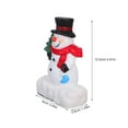 thumbnail image 2 of LOLIPPYY Resin Snowman Figurines Set for Indoor Winter Holiday Decoration and Miniature Landscape Ornaments, 2 of 6