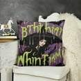 thumbnail image 2 of YINGXI Halloween Decorative Throw Pillow Cover, Sanderson Sisters Witch Fall Porch Outdoor Pillowcase, I Smell Children Couch Cushion Case Home Decor 22x22in, 2 of 5