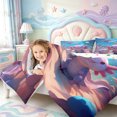 thumbnail image 4 of Manfei Colorful Axolotl 7-Piece King Bedding,Ocean Themed Amphibian King Bed in a Bag,Polkadot Reversible, 4 of 7