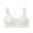 White, variant on Zpanxa Wirefree Sports Bra for Women Seamless Yoga Fitness with Removable Pads Lightweight Moisture Wicking Comfort Support