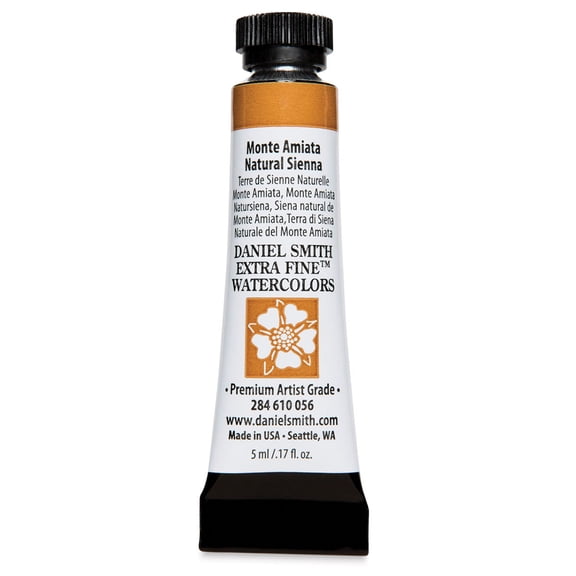 Daniel Smith Extra Fine Watercolor - Monte Amiata Natural Sienna, 5 ml, Tube