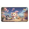 thumbnail image 4 of Kawaii Anime Cat Gamer Desk Mat Mouse Pad - Dinner Time, 4 of 10