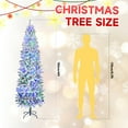 thumbnail image 6 of Fenbeli 6ft Pencil Prelit Christmas Tree with 250 LED Lights Artificial Slim Christmas Tree with Stand, 6 of 8
