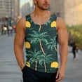 thumbnail image 5 of Taqqpue Mens Plus Size Tank Tops Casual Crewneck Hawaiian Sleeveless Shirts Loose Fit Quick Dry Graphic Beach Tank Top for Workout Gym Athletic Training Sports, 5 of 6