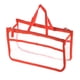 thumbnail image 1 of Bolsa de tocador cosmética clara de EVA Uxcell con correa de mango, roja, 1 of 5
