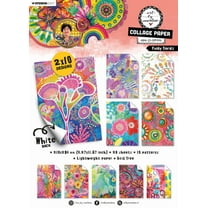 Art By Marlene Collage Paper 8.27"X11.57" 20/pkg-Funky Florals