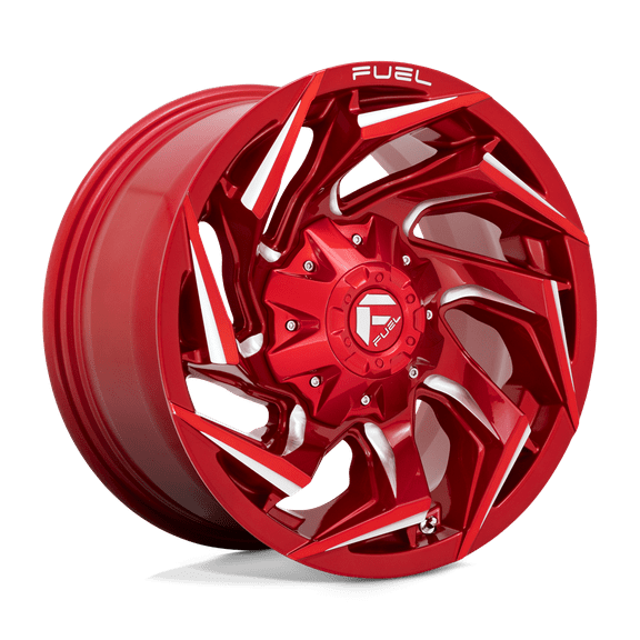 Fuel D754 Reaction 18X9 8X180 1Et 125.2Cb Candy Red Milled Wheel