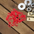 thumbnail image 1 of LOLIPPYY 10pcs Bike Brake Shift Cable Base Buckle Clip Accessory Red Plastic for Brake Lines, 1 of 6