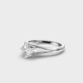 thumbnail image 3 of IGI Certified 5 Ct Wonderful Round Shape Lab Grown Diamond Proposal Ring for her | 14K White Gold (E/VVS2) | Solitaire Diamond Ring for Women | Size 8.5 Diamond-Capitals, 3 of 8