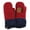 Burgundy/Navy, variant on CC Brand Color Block Sherpa Lined Mitten Accessories Burgundy/Navy