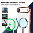 thumbnail image 6 of 3-in-1 Entronix Bundle for iPhone 17 Air, Glossy Magnetic Clear Case 2 Screen Protector, Red, 6 of 9