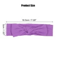 thumbnail image 2 of Bow Headband Fashion Cute Cotton Hair Band for Teenager Light Purple 7.3Inch, 2 of 5