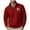 Red, variant on Sweatshirts for Men Hoodie Sweatshirts Half-Zip Printed Pullover Polo Sport Long Sleeve Stand-up Collar Blouse Mens Coats Navy L
