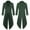 Green, variant on TMOYZQ Men's Plus Size Steampunk Tailcoat Uniform Jacket Windbreaker Gothic Style Outwear Vintage Halloween Solid Color Lapel Collar Buttons Tunic Loose Long Coats