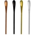 thumbnail image 1 of Palillos para mezclar cócteles y té Modixun de acero inoxidable 304 (4 colores), cucharas para mezclar bebidas con mango corto, cuchara reutilizable para mezclar café, 13 cm, 1 of 5
