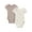 Ivory, variant on by Gerber Baby Neutral Super Soft Viscose Short Sleeve Bodysuits, 2-Pack, Sizes 0M-12M