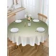 thumbnail image 2 of Round Tablecloth Sage Green Gradient Waterproof Oil Proof Polyester Table Cloth Cover Decor for Home Dining Outdoor,Patio,Parties, 60" Dia. Abstract Sage Watercolor, 2 of 9