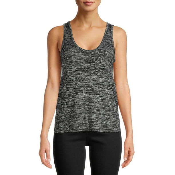 Time And Tru Time And Tru Women S Textured Scoop Tank Top Walmart