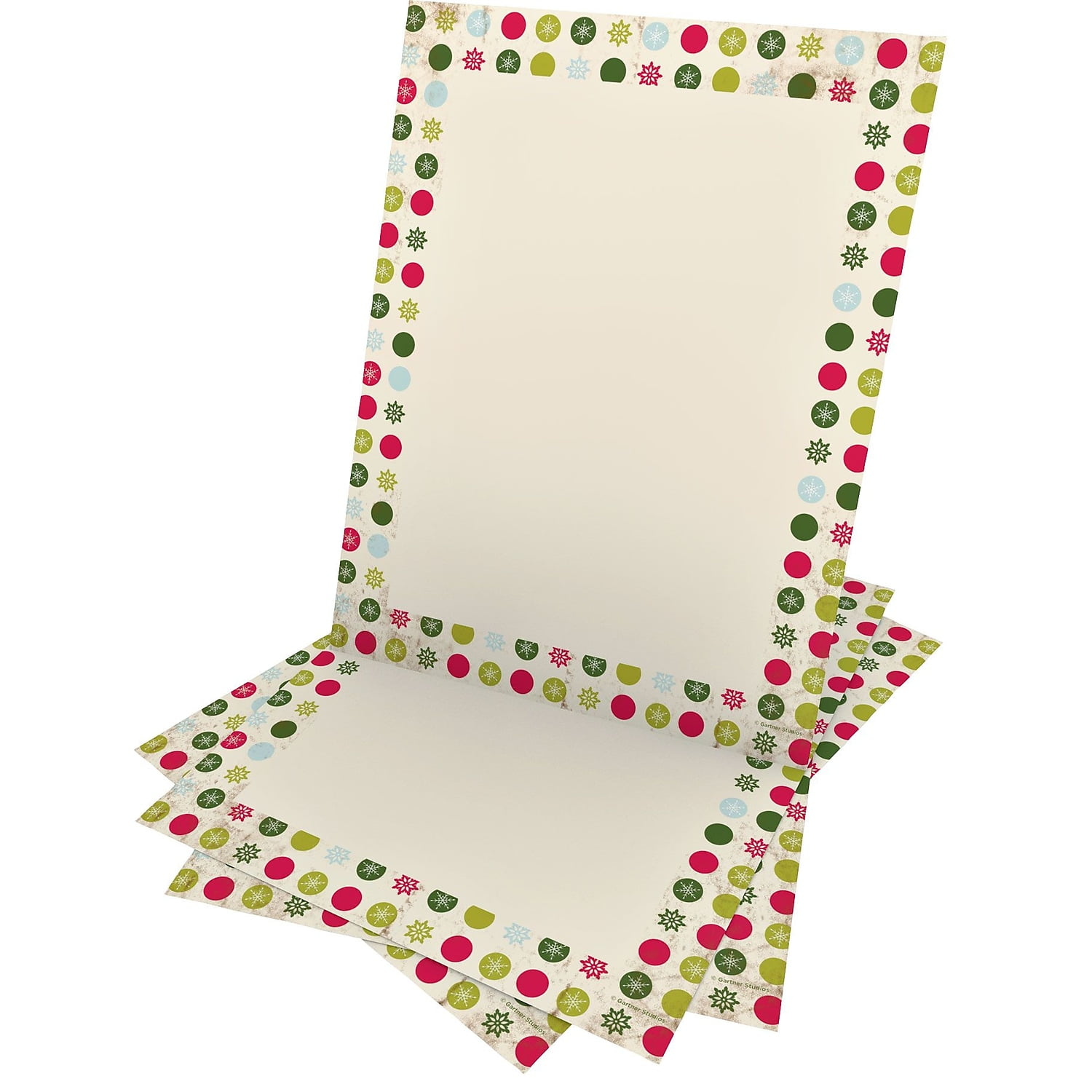Gartner Studios Whimsy Snowflake Stationery 8.5' x 11' 25 Pack (79847)