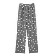 thumbnail image 5 of QATAINLAV Valentine's Day Pants for Boys Girls Wide Leg Sweatpants Kids Elastic Waist Sports Trousers with Pockets Gray,15-16 Years, 5 of 7