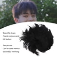 thumbnail image 4 of Hombres de Cabello Corto Toupee, Textura completa de moda para hombre transpirable para hombre, pieza cómoda para la fiesta para para la fiesta para cosplay, 4 of 7