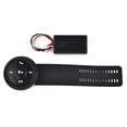 thumbnail image 4 of Black Customize Button Steering Wheel Control Universal Car Radio GPS Support 7-Key Function Customize And Background Light., 4 of 12