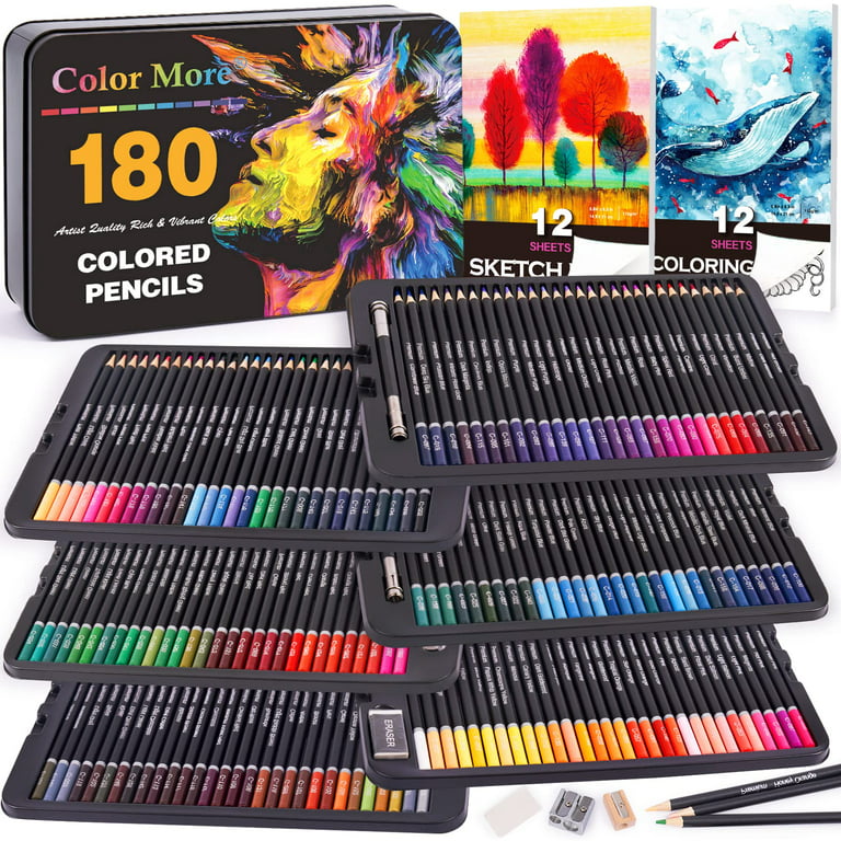 Professional Colored Pencils - Set of 174