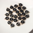 thumbnail image 4 of Accesorios de joyería para hacer usted mismo Colgante de pulsera con etiqueta de aleación con 26 letras en inglés de doble cara con forma de gota de aceite redondo, 4 of 6