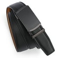 thumbnail image 4 of SENDEFN Leather Belt for Men Automatic Ratchet Buckle Slide Dress Casual Belts 1 3/8'' Wide, Adjustable Trim to Fit, 4 of 7
