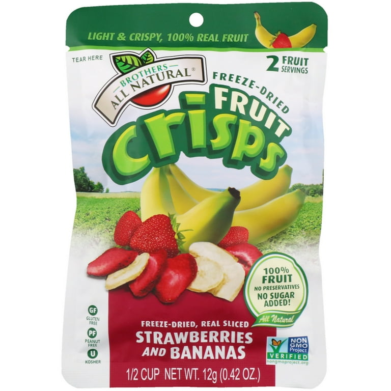 Brothers All Natural Freeze Dried Strawberry & Banana Snack Crisps