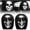 #E, variant on Ghost Face Headrest Covers for Cars, 2Pcs Spooky Scary Funny Auto Interior Decor for Vehicles Car Truck SUV(RL)