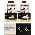 thumbnail image 6 of MIDODO Cat Litter Box Enclosure with Shelves, Hidden Litter Box Furniture, Large Wood Cat Washroom with Mat, Indoor Cat House, 6 of 8