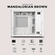 thumbnail image 5 of Gabinete Gamer XTREME PC GAMING Mandalorian Brown Edition Micro Torre Micro ATX USB-C Cristal Templado Blanco, 5 of 6