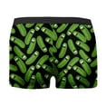 thumbnail image 2 of Aayomet Boxers pour Hommes Jour sous-Vêtements Imprimés Style Bulle Rouge Amour Spécial Shorts Taille Mi-Haute (Vert, TTTG), 2 of 5