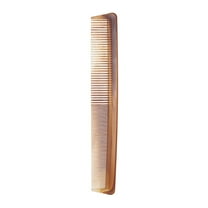 Unique Bargains 1 Pc Lightweight Two-Color Flat Comb For Curly Hair Amber Plastic