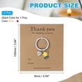 thumbnail image 2 of Teacher Appreciation Keychain Flower Pendant Charm Keyring,Yellow/Red/White/Pink, 2 of 7