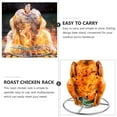 thumbnail image 2 of unbranded  2 Pcs Pan Pans Roast Chicken Rack Beer Round Roaster Roasting for Oven, 2 of 8